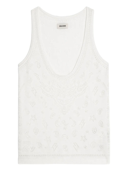 Zadig&voltaire Jossy Patterned Tank Top - White 