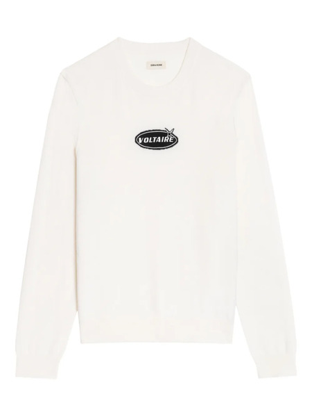  Zadig&voltaire Kennedy Logo Sweater - White 
