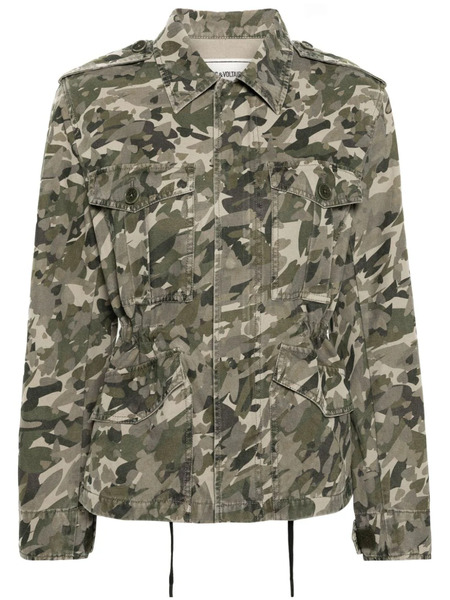  Zadig&voltaire Krisa Camo Cotton Jacket - Green 
