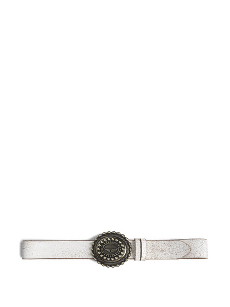  Zadig&voltaire Leather Belt - White 