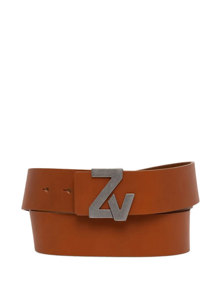  Zadig&voltaire Logo-buckle Leather Belt - Brown 