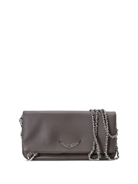  Zadig&voltaire Logo-plaque Leather Clutch Bag - Grey 