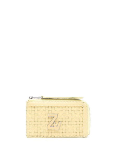  Zadig&voltaire Logo-plaque Medium Leather Wallet - Neutrals 