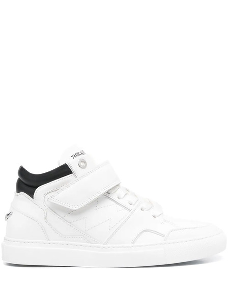  Zadig&voltaire Logo-print Touch-strap Sneakers - White 