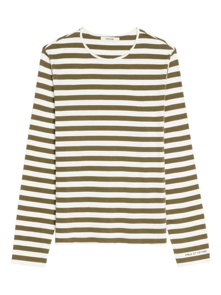  Zadig&voltaire Long-sleeved Striped T-shirt - Green 