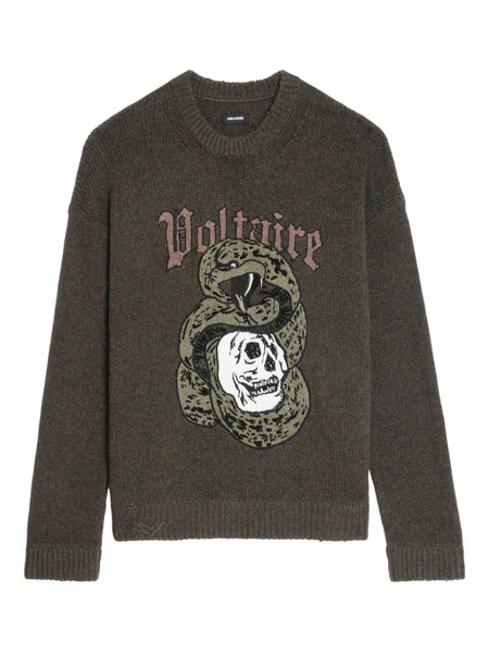  Zadig&voltaire Marko Snake-motif Sweater - Green 