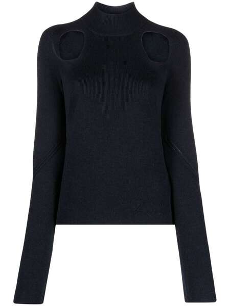  Zadig&voltaire Micky Cut-out Merino-wool Jumper - Blue 