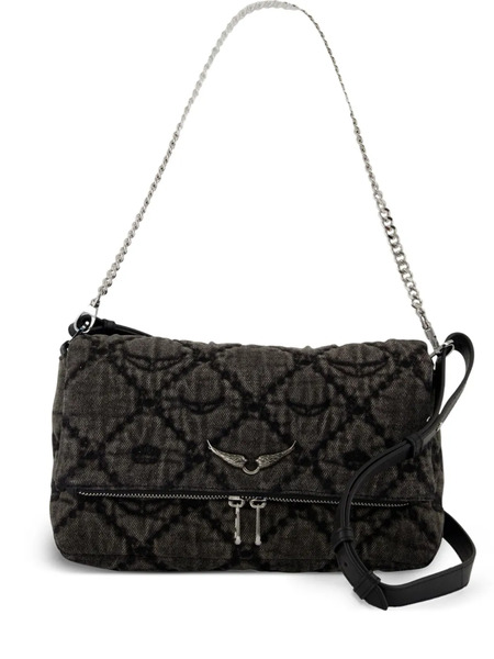  Zadig&voltaire Mini Rocky Ii Quilted Shoulder Bag - Black 