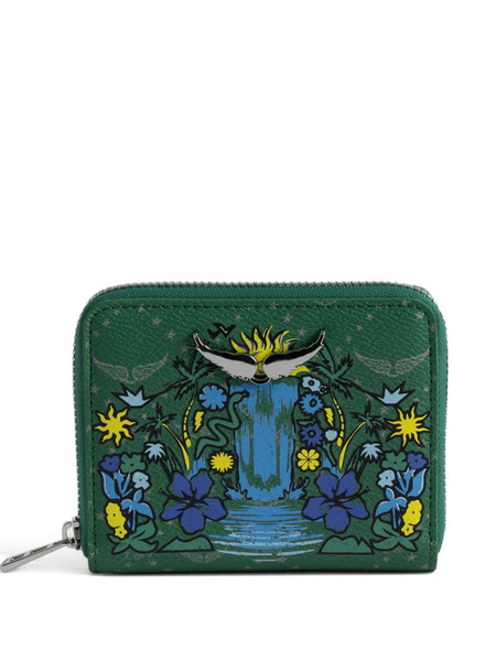  Zadig&voltaire Mini Zv Monogram-print Wallet - Green 