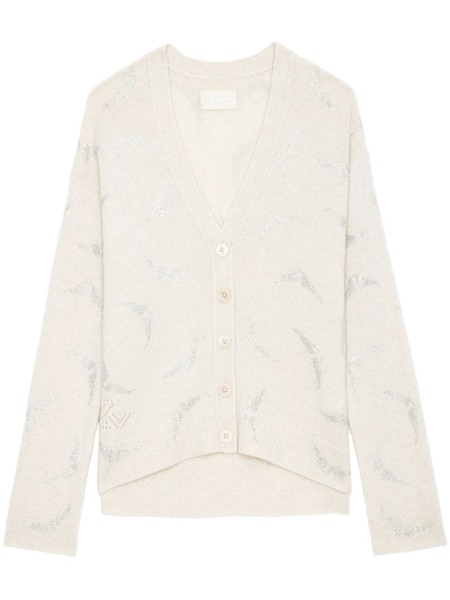  Zadig&voltaire Mirka Strass Wings Cardigan - Neutrals 