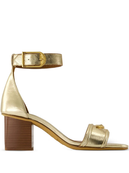  Zadig&voltaire 57mm Caprese Leather Sandals - Gold 