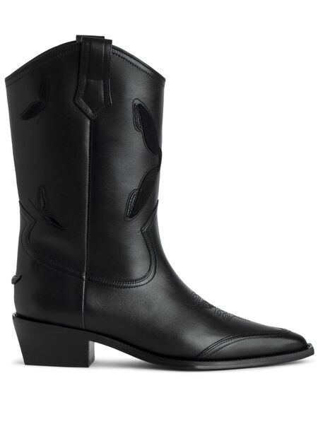  Zadig&voltaire 45mm Cara Western Boots - Black 