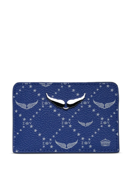  Zadig&voltaire Monogram-print Cardholder - Blue 