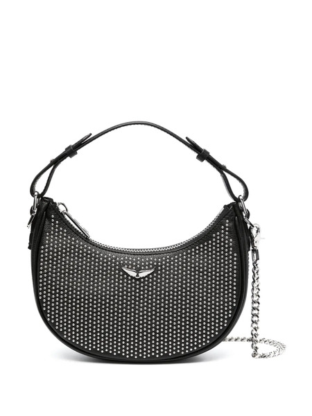  Zadig&voltaire Moonrock Plumetis Leather Shoulder Bag - Black 