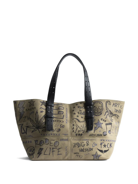  Zadig&voltaire Open-top Printed Tote Bag - Neutrals 