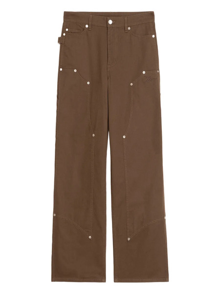  Zadig&voltaire Perya Studded Cotton Trousers - Brown 