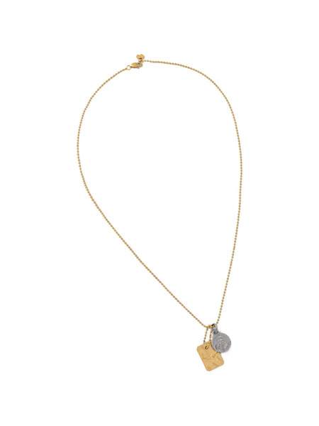  Zadig&voltaire Rectangular-pendant Necklace - Gold 