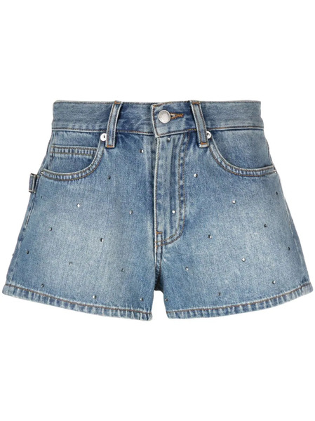  Zadig&voltaire Rhinestone-embellished Denim Shorts - Blue 