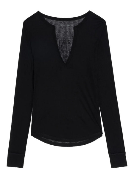  Zadig&voltaire Ribbed Long-sleeve Top - Black 