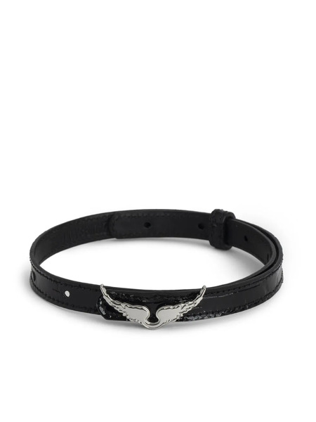  Zadig&voltaire Rock Leather Bracelet - Black 