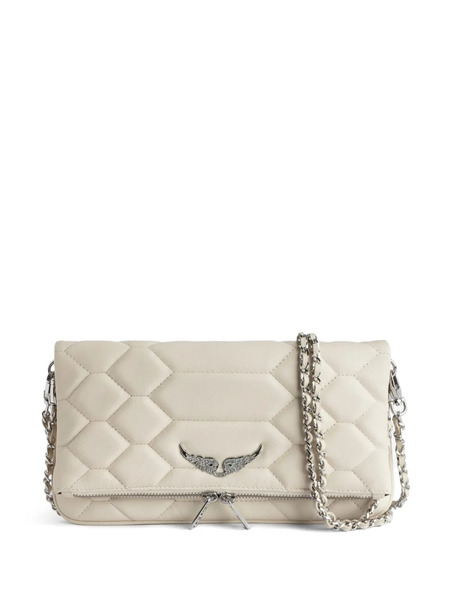  Zadig&voltaire Rock Quilted Leather Clutch Bag - Neutrals 