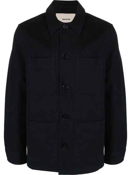  Zadig&voltaire Slogan-print Shirt Jacket - Blue 