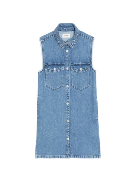  Zadig&voltaire Strass Denim Dress - Blue 