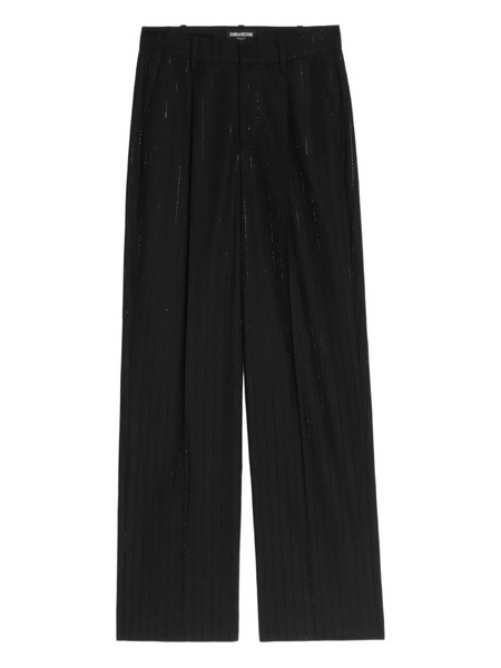  Zadig&voltaire Strass Pinstripe Trousers - Black 