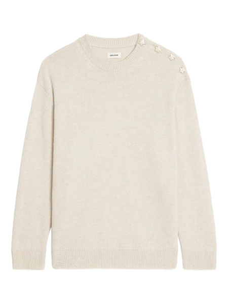  Zadig&voltaire Swyna Lc Bijoux Star-embellished Sweater - Neutrals 