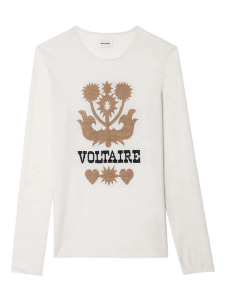  Zadig&voltaire Teissa Floral-embellished Sweater - Neutrals 