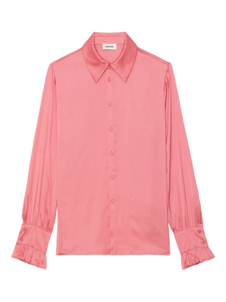  Zadig&voltaire Thely Satin-finish Blouse - Pink 