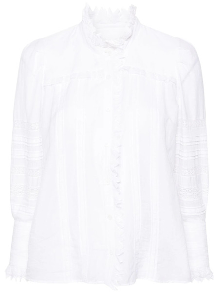  Zadig&voltaire Trevy Pintuck-detailing Shirt - White 
