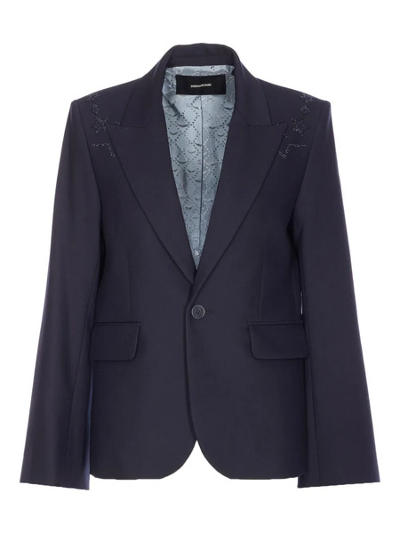  Zadig&voltaire Vavy Rhinestone-embellished Blazer - Blue 