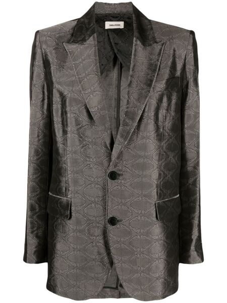  Zadig&voltaire Vegy Jacquard Blazer - Silver 