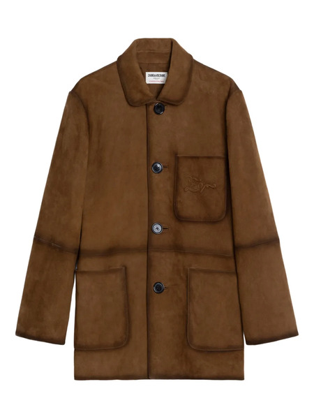  Zadig&voltaire Venezia Pocket Suede Jacket - Brown 