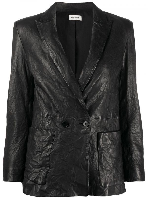  Zadig&voltaire Visko Double Breasted Blazer - Black 