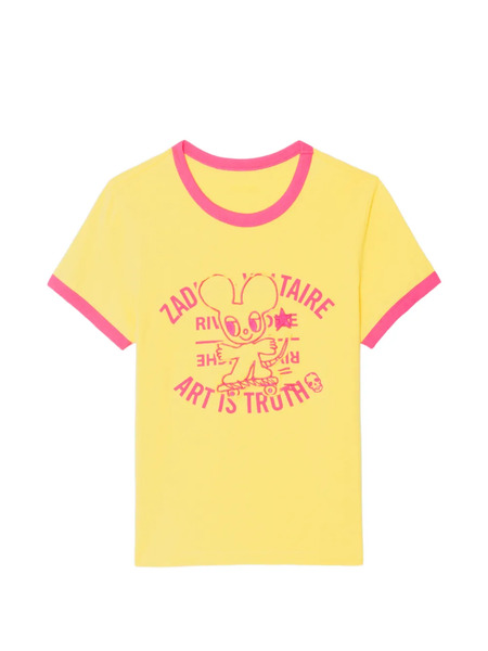  Zadig&voltaire Woos Ringer Graphic T-shirt - Yellow 