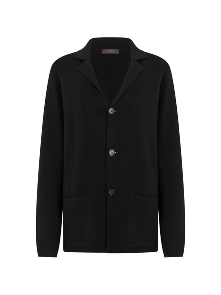  Zanone Button-up Cardigan - Black 