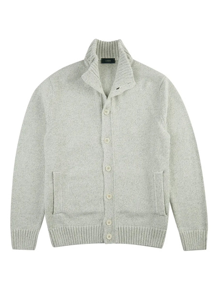  Zanone Buttoned Cotton Cardigan - Grey 