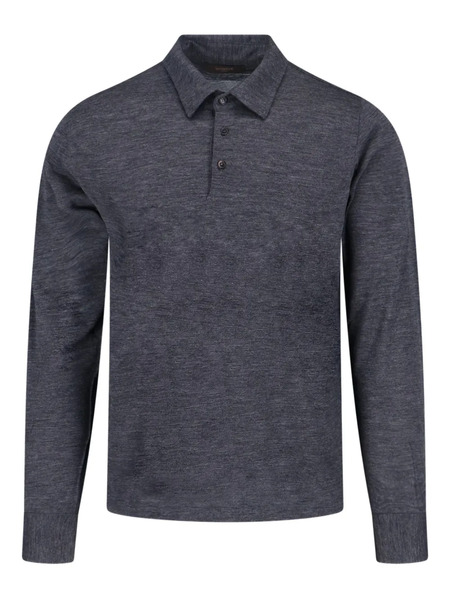  Zanone Buttoned Polo Shirt - Grey 