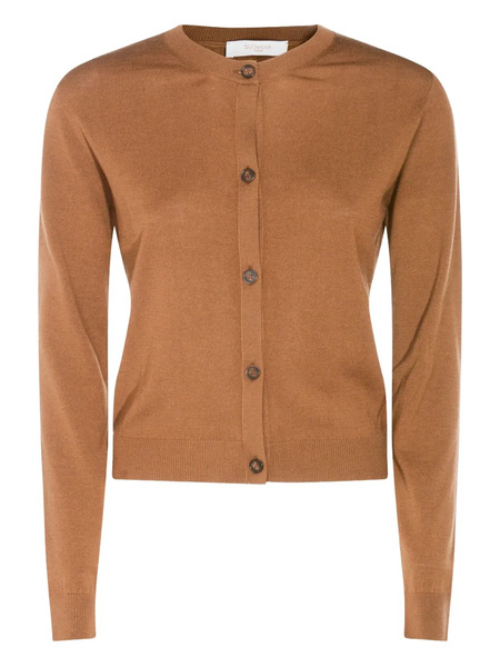 Zanone Fine-knit Buttoned Cardigan - Brown 