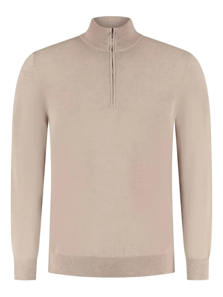  Zanone Half-zip Jumper - Neutrals 