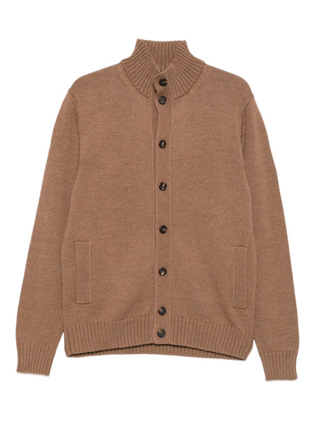  Zanone High-neck Button-fastening Cardigan - Brown 