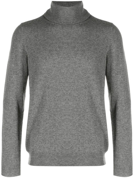  Zanone Mélange-effect Roll-neck Jumper - Grey 