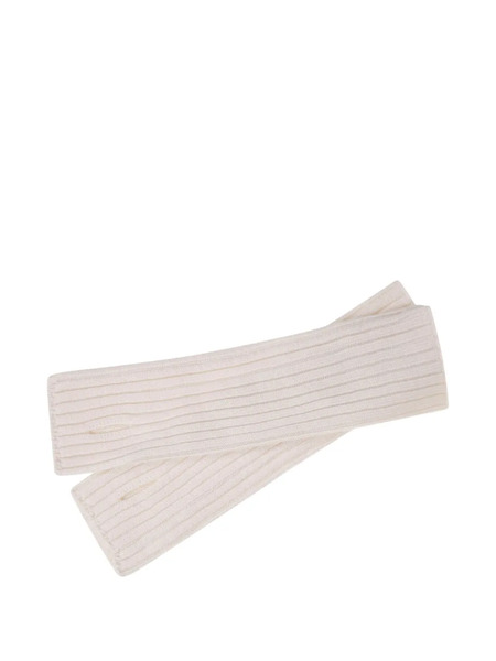  Zanone Ribbed Wool Gloves - Neutrals 