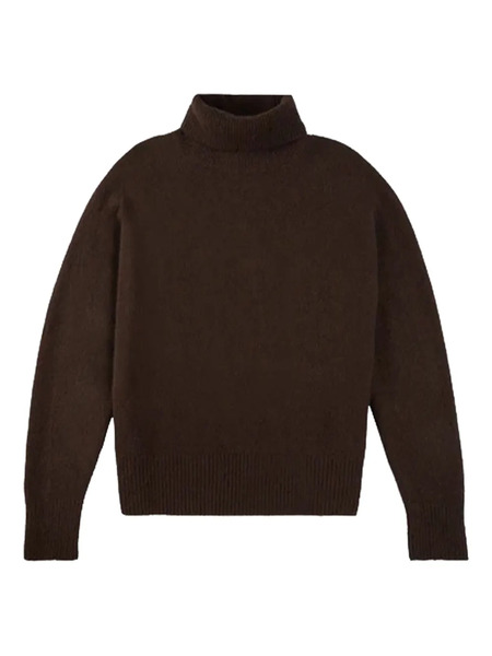  Zanone Turtleneck Cashmere Sweater - Brown 