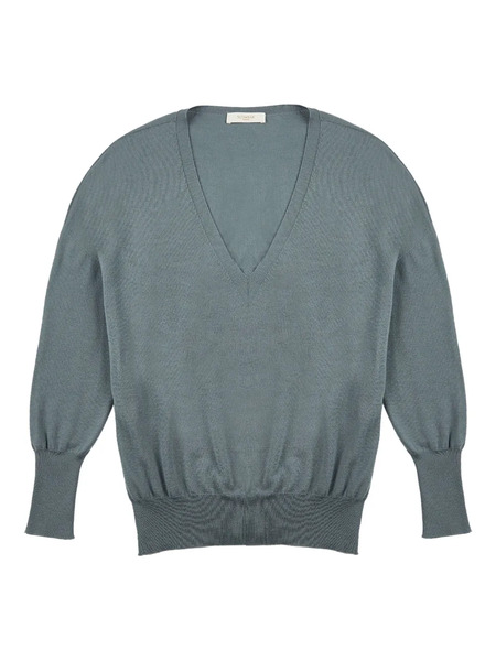  Zanone V-neck Sweater - Blue 