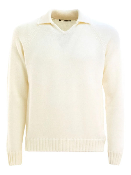  Zanone V-neck Sweater - Neutrals 