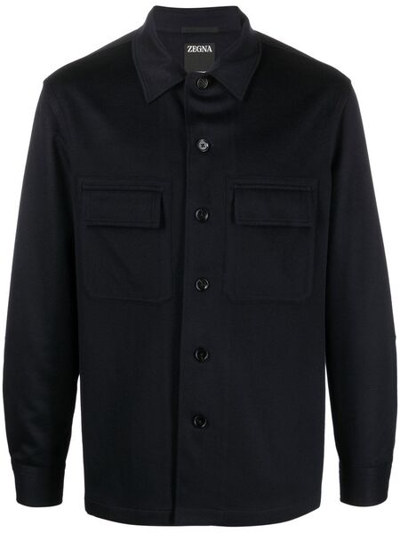  Zegna Alba Oasi Shirt Jacket - Blue 