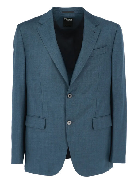  Zegna Button-fastening Long-sleeves Suit - Blue 